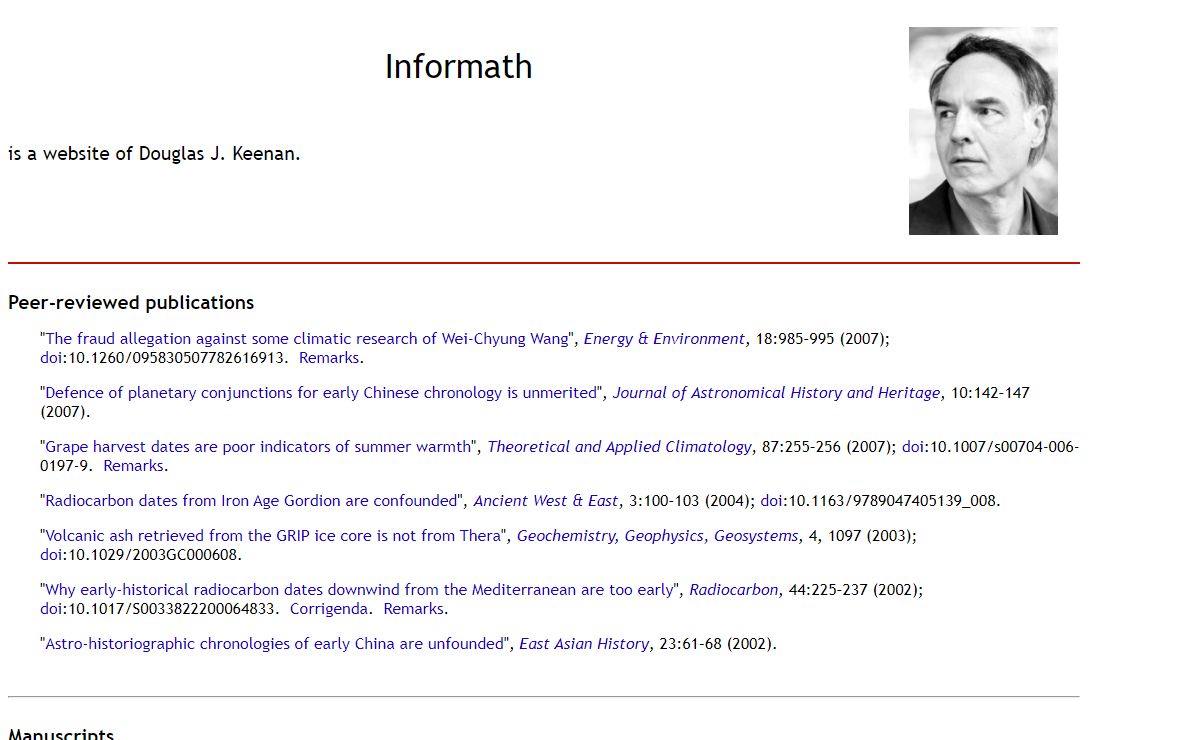 Informath—Douglas J. Keenan