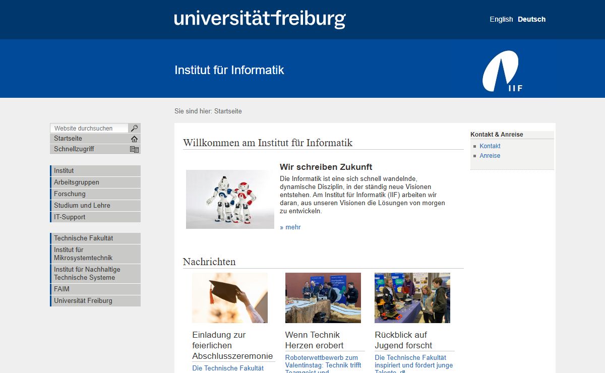 Willkommen am Institut für Informatik — Institut für Informatik