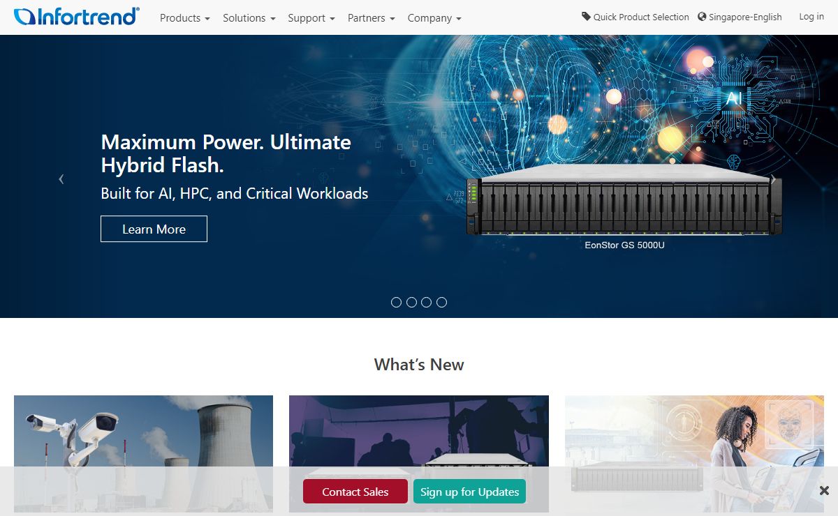 Infortrend - SAN, NAS, Unified, Hybrid Cloud and AI Storage Solutions