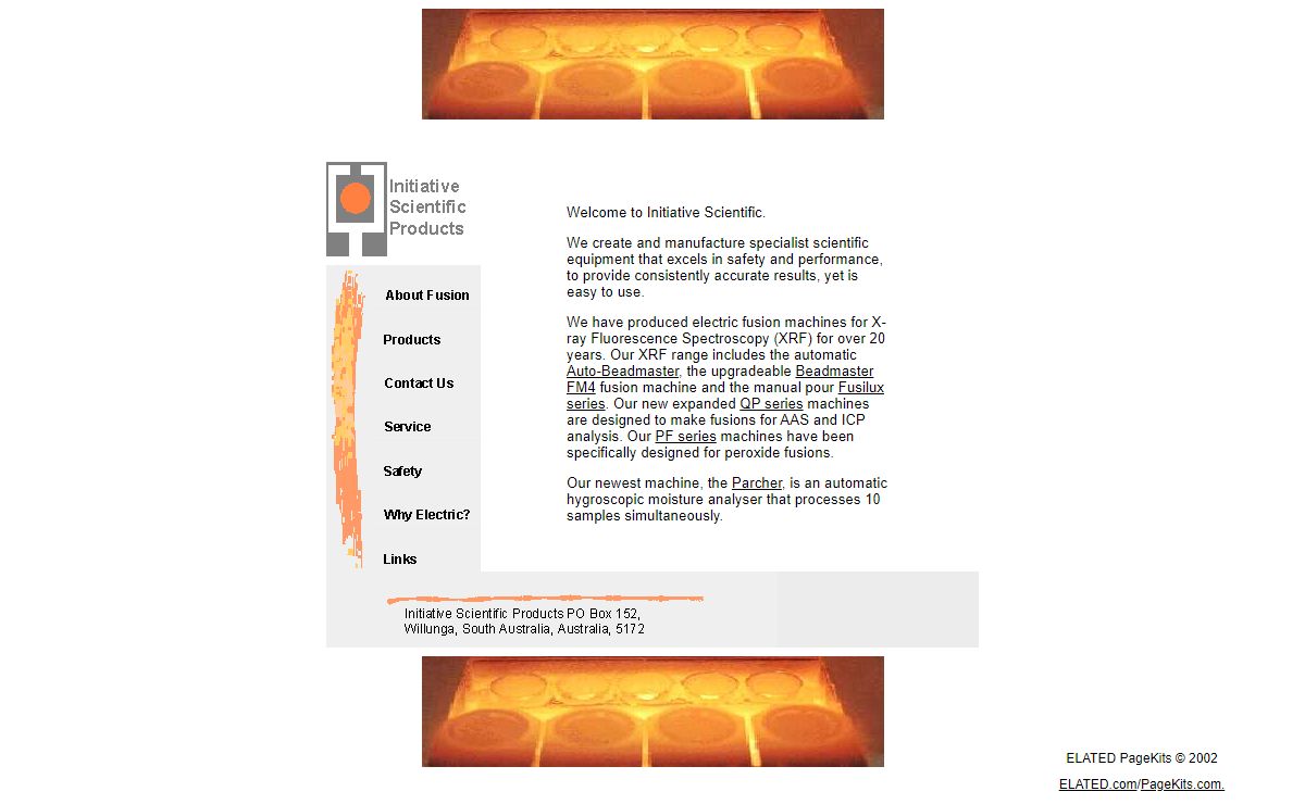 Initiative Scientific Products - Electric XRF fusion bead machines