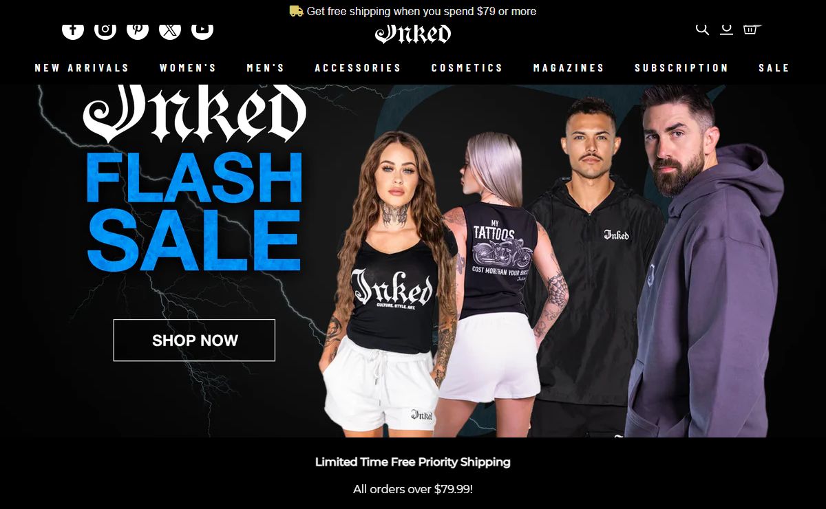 Inked Shop | Magazines, Tattoo Clothing, & Lifestyle Goods