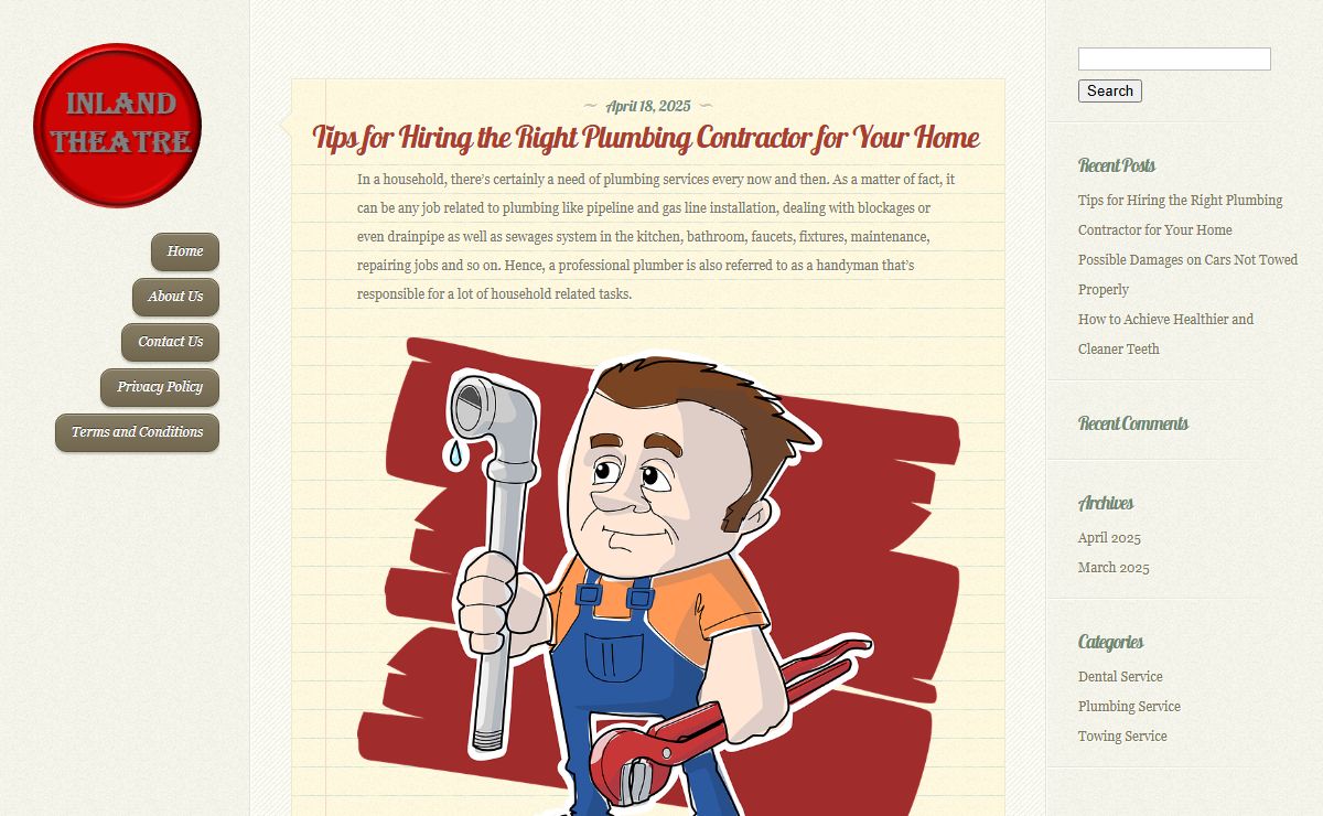 Inland Theatre - emergency plumber burlington ontario, 24 Hour Tow Company Aurora Colorado, best dentist office Niagara