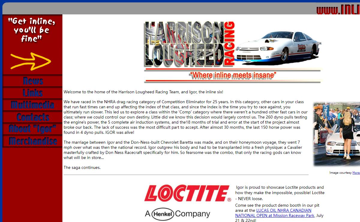 Harrison Lougheed Racing Team - Home of Igor the inline six