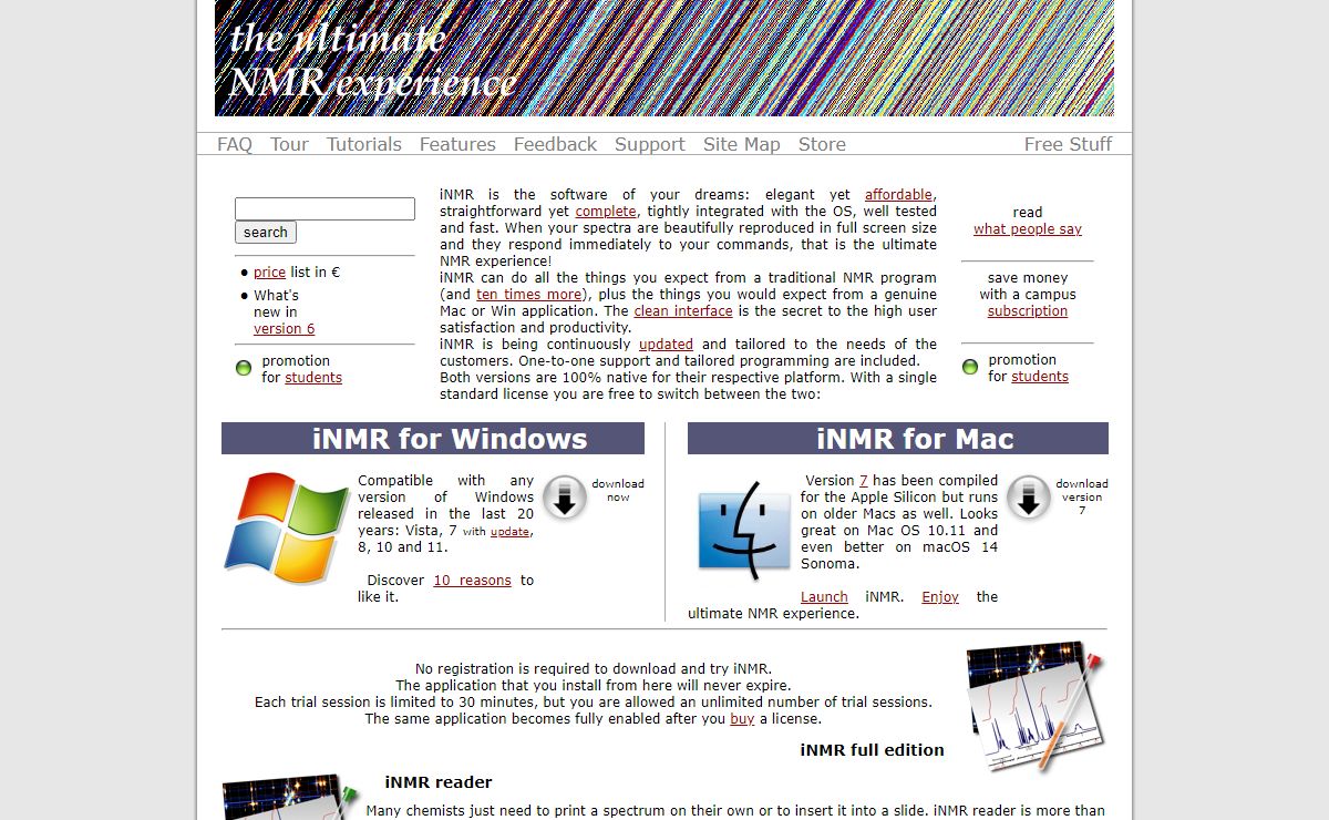 iNMR for Mac and Windows