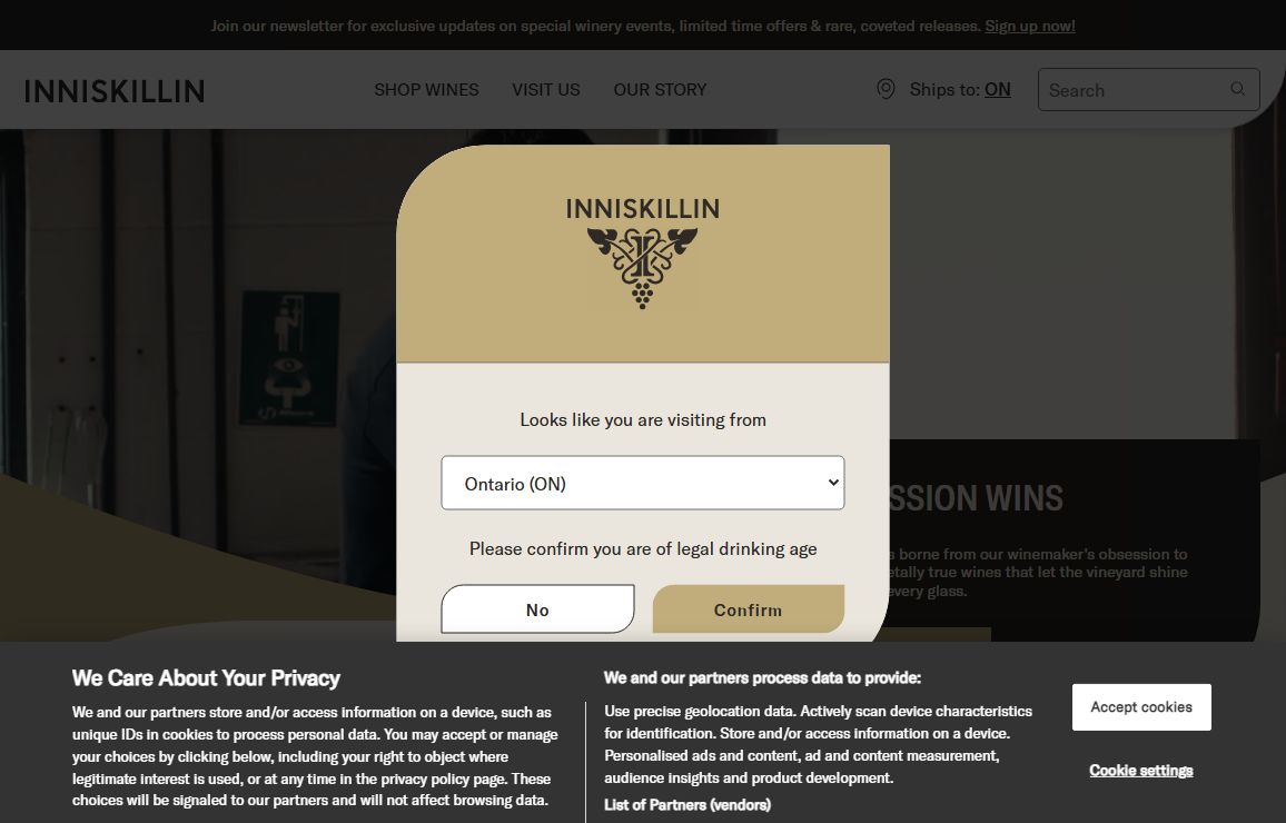 Inniskillin | Visit | Shop | Canadian Winery
