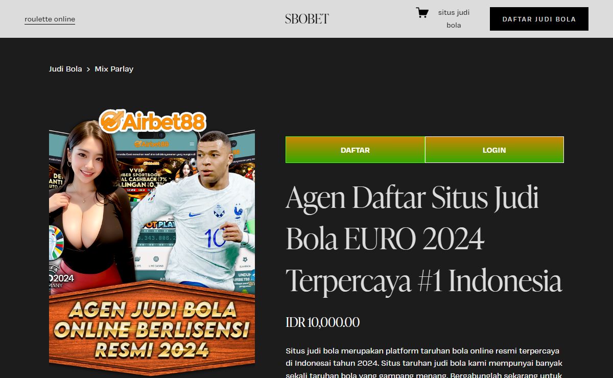 Agen Daftar Situs Judi Bola EURO 2024 Terpercaya #1 Indonesia