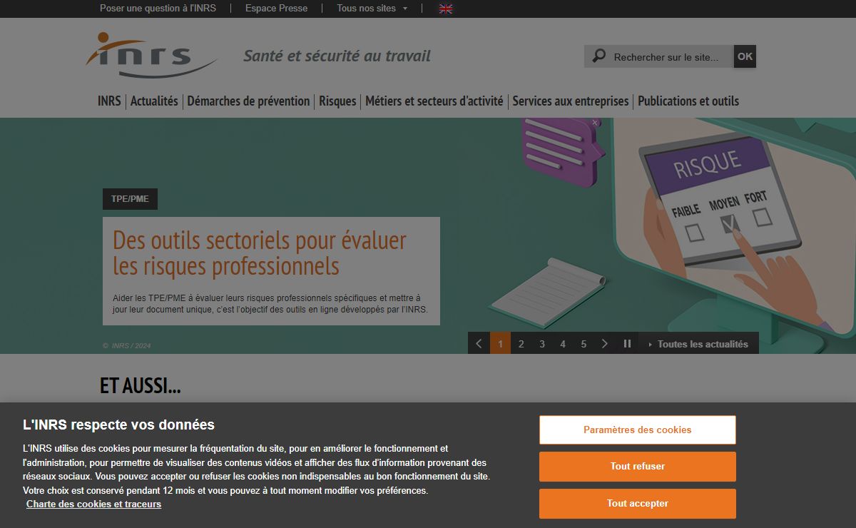 Santé et sécurité au travail - INRS