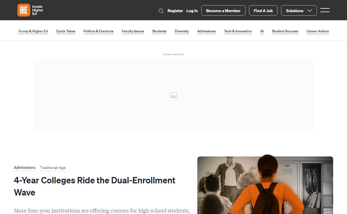 Inside Higher Ed | Higher Education News, Career Advice, Events and Jobs
