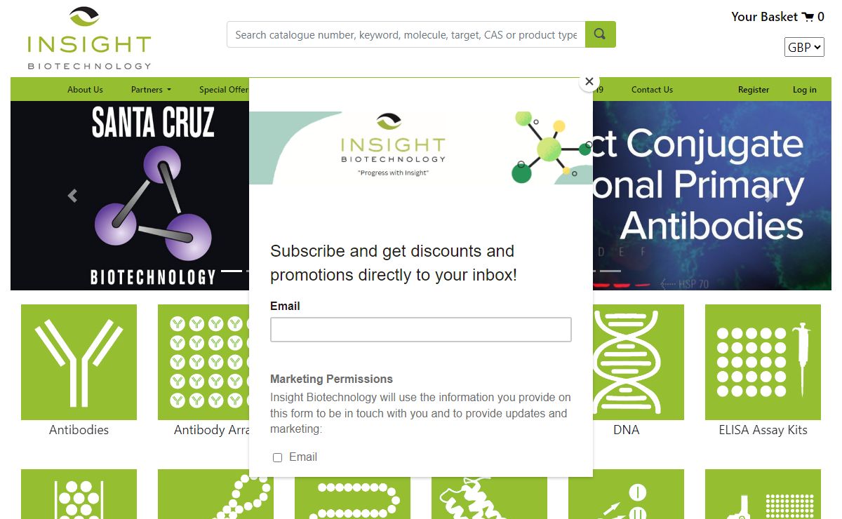 Insight Biotechnology limited : : Supply high quality reagents for cell and molecular biology, specializing in antibodies for medical research.