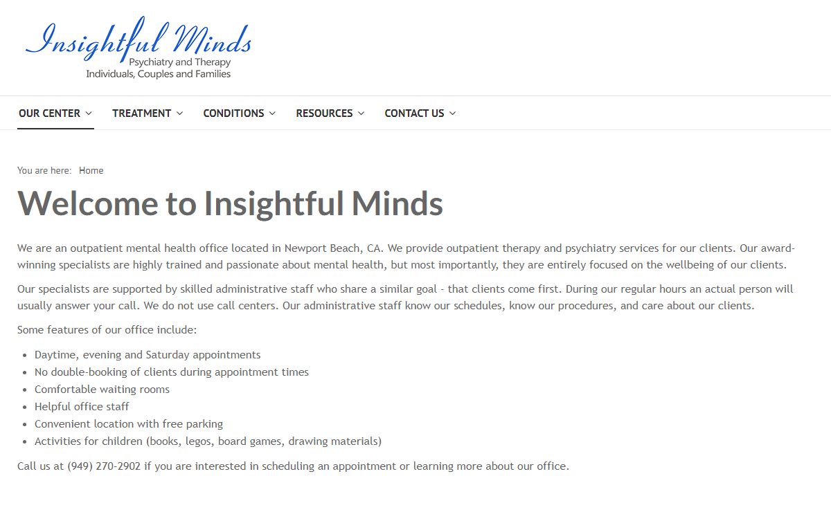 Insightful Minds Inc - Our Center