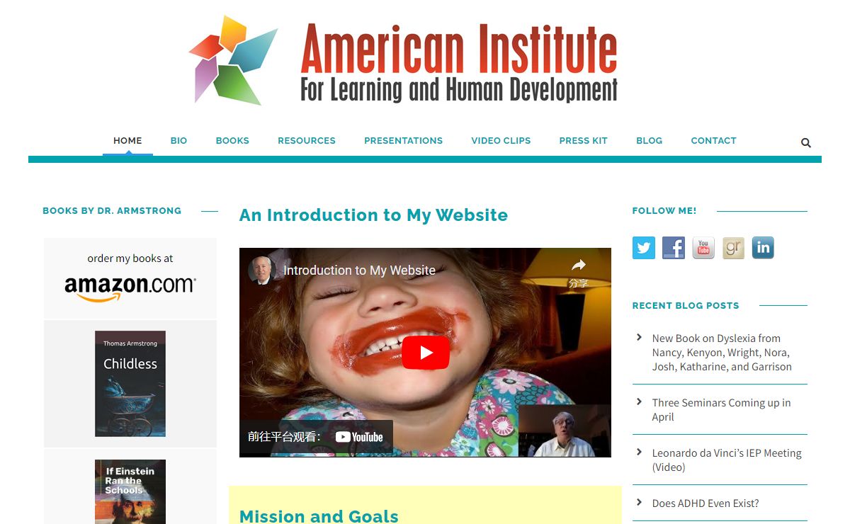 Dr. Thomas Armstrong - Home Page