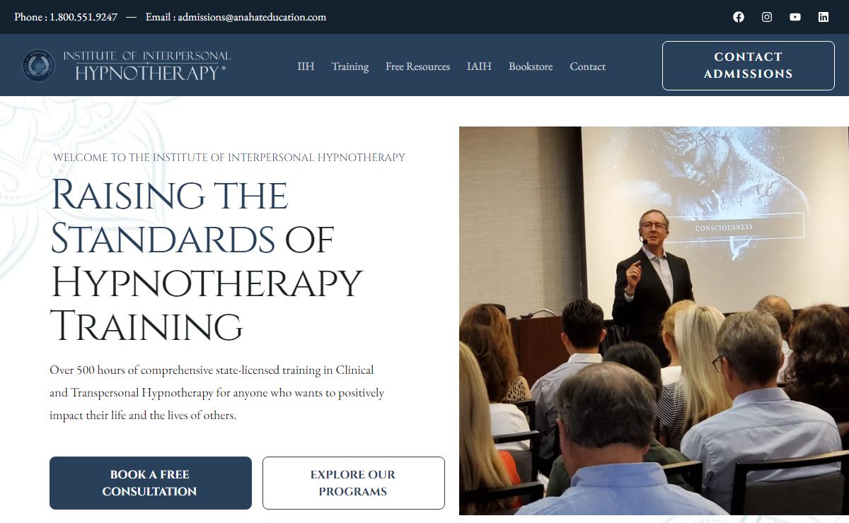 Hypnotherapist Certification & Clinical Hypnosis Training