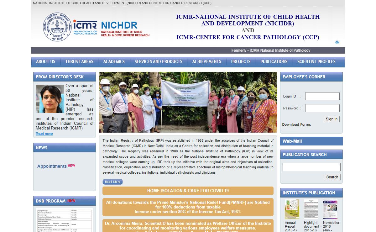 NATIONAL INSTITUTE OF CHILD HEALTH AND DEVELOPMENT RESEARCH (NICHDR)