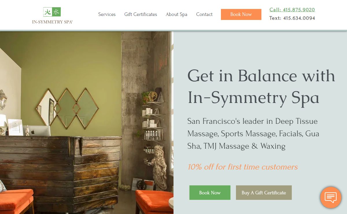 In-Symmetry Spa | San Francisco Massage, Waxing, Facials
