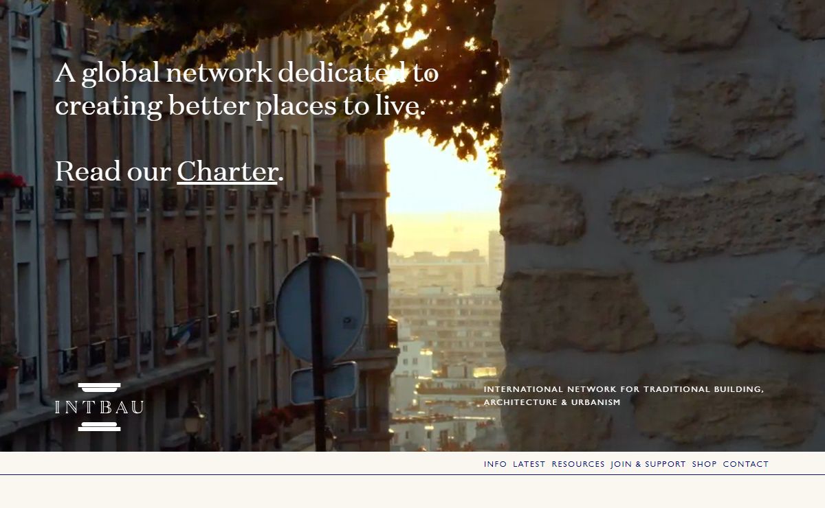 INTBAU | INTBAU is a global network promoting traditional building, architecture, and urbanism.