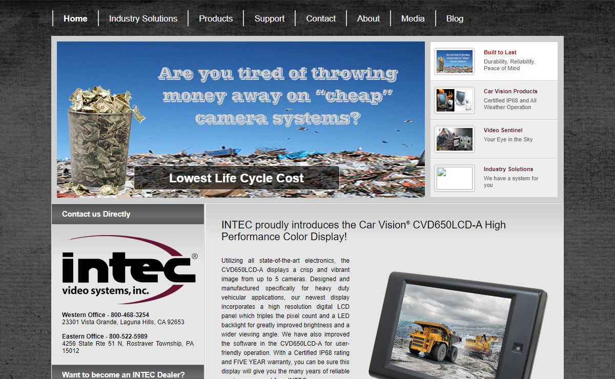 INTEC Video Systems - Vehicle Safety Camera Systems