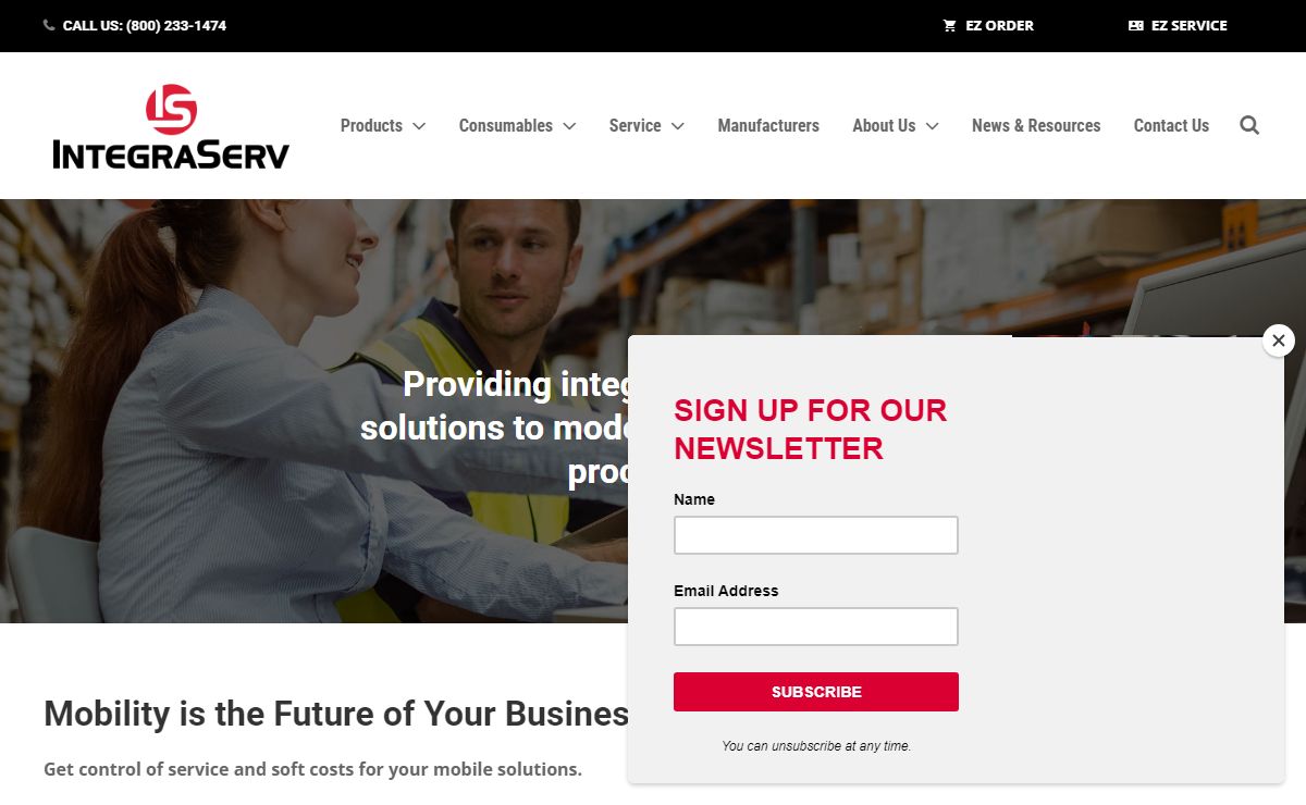 IntegraServ - Barcode Printers, RFID, Consumables, Software, Service