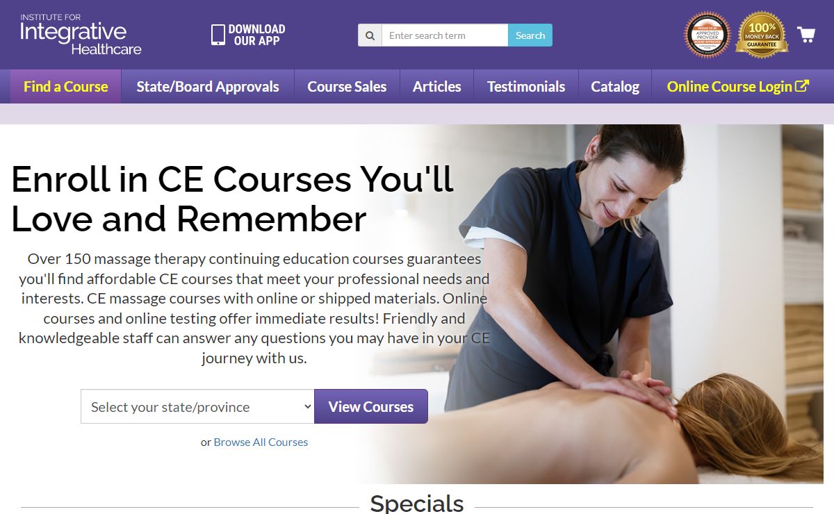 Massage CEU | Massage Therapy Continuing Education | Integrative Healthcare