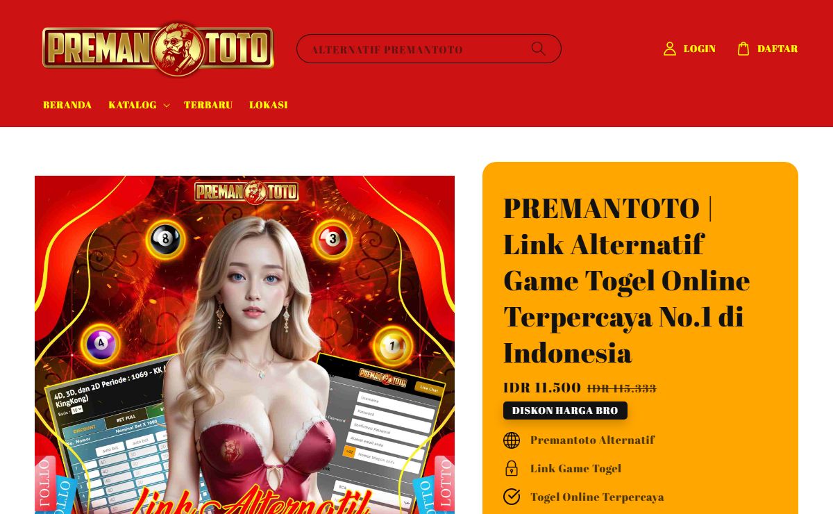 PREMANTOTO | Link Alternatif Game Togel Online Terpercaya No.1 di Indonesia – PREMANTOTO