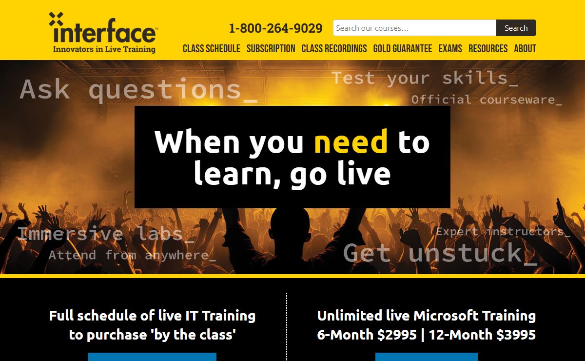 Interface Technical Training: IT Training & Certification