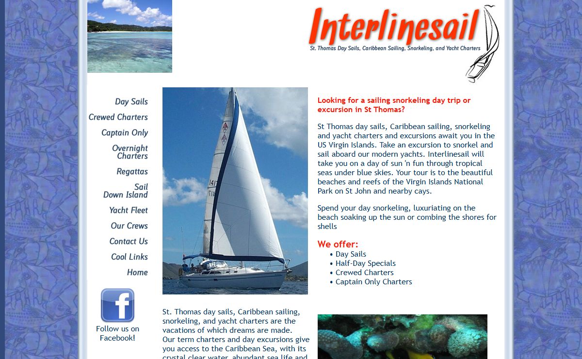 Interlinesail Charters - Sailing, Snorkeling, and Yacht Charters in St. Thomas