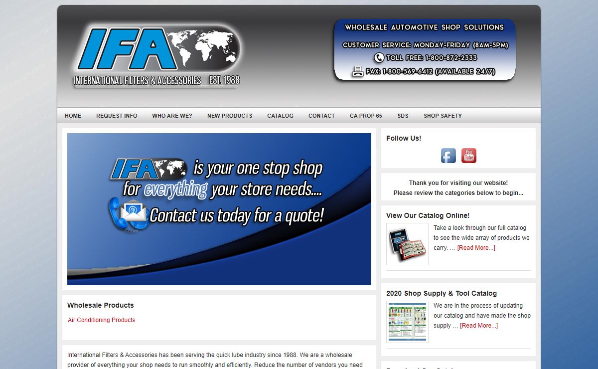 International Filters | Wholesale Auto Products for the Quick Lube Industry