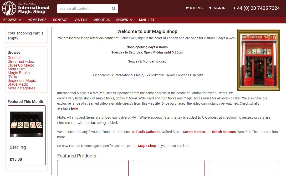 International Magic Shop London