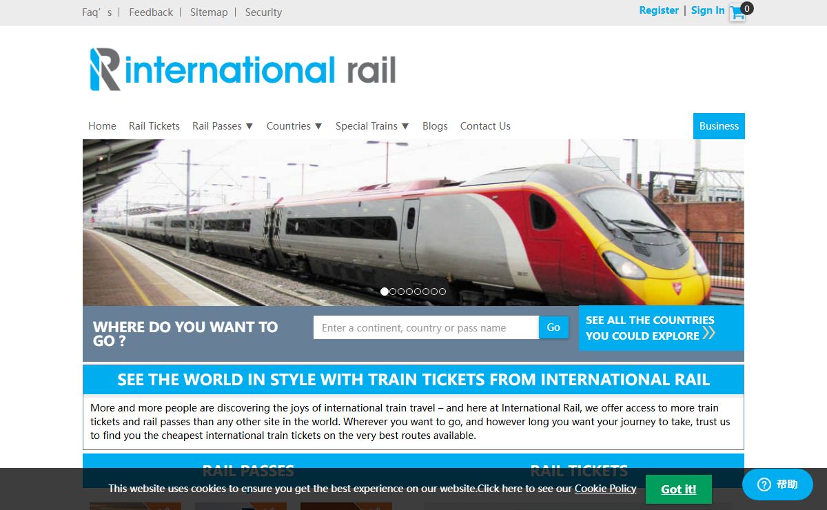 Train Reservation - Train tickets booking online at International Rail
