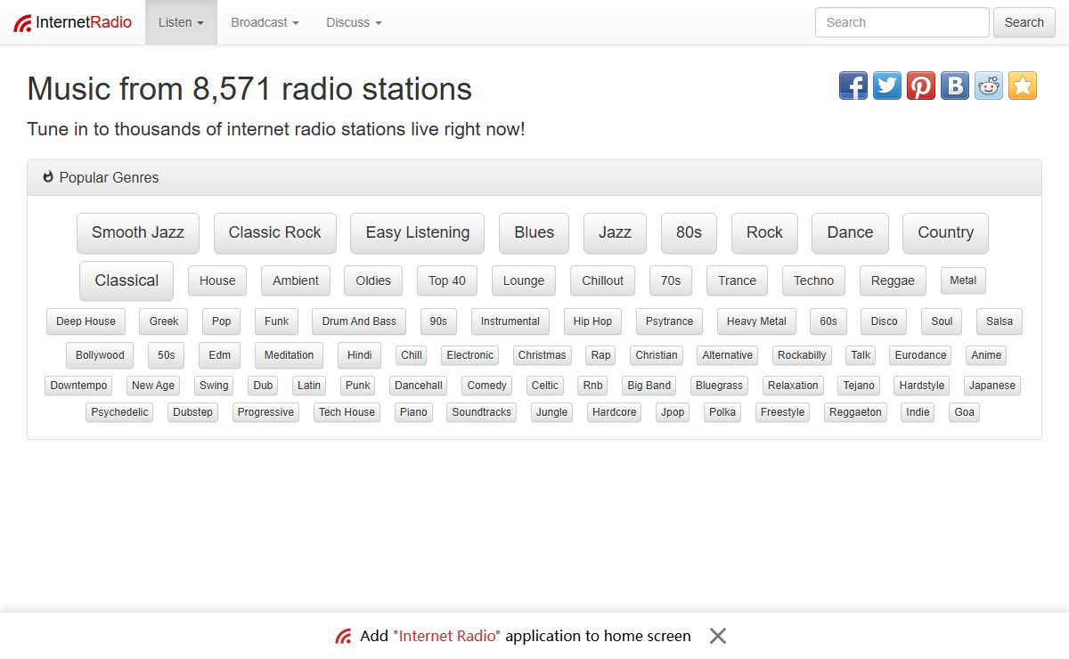 Internet Radio: Music from Thousands of Stations