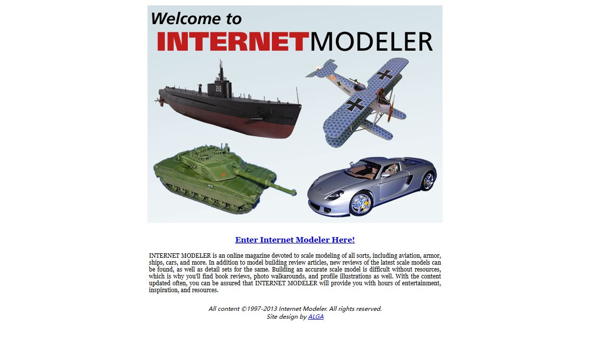 Internet Modeler Scale Modeling Magazine
