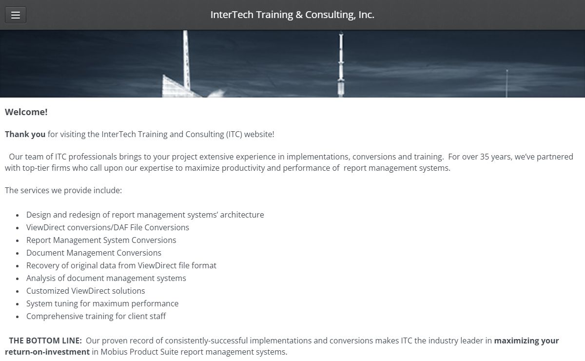 InterTech Training & Consulting, Inc. - Home