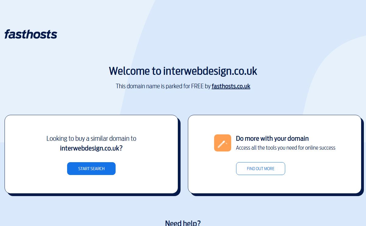 Domain parking page