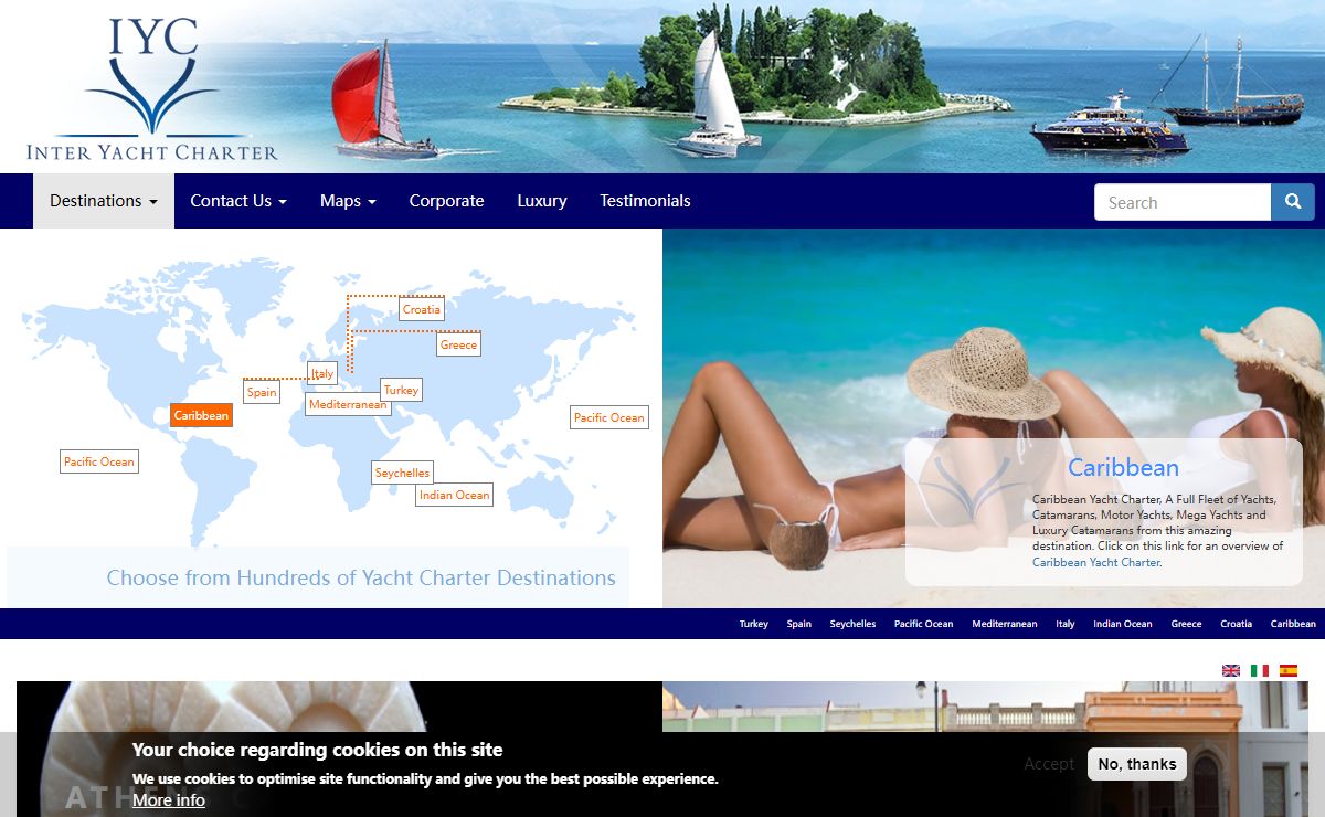 Charter Destinations | Inter Yacht Charter