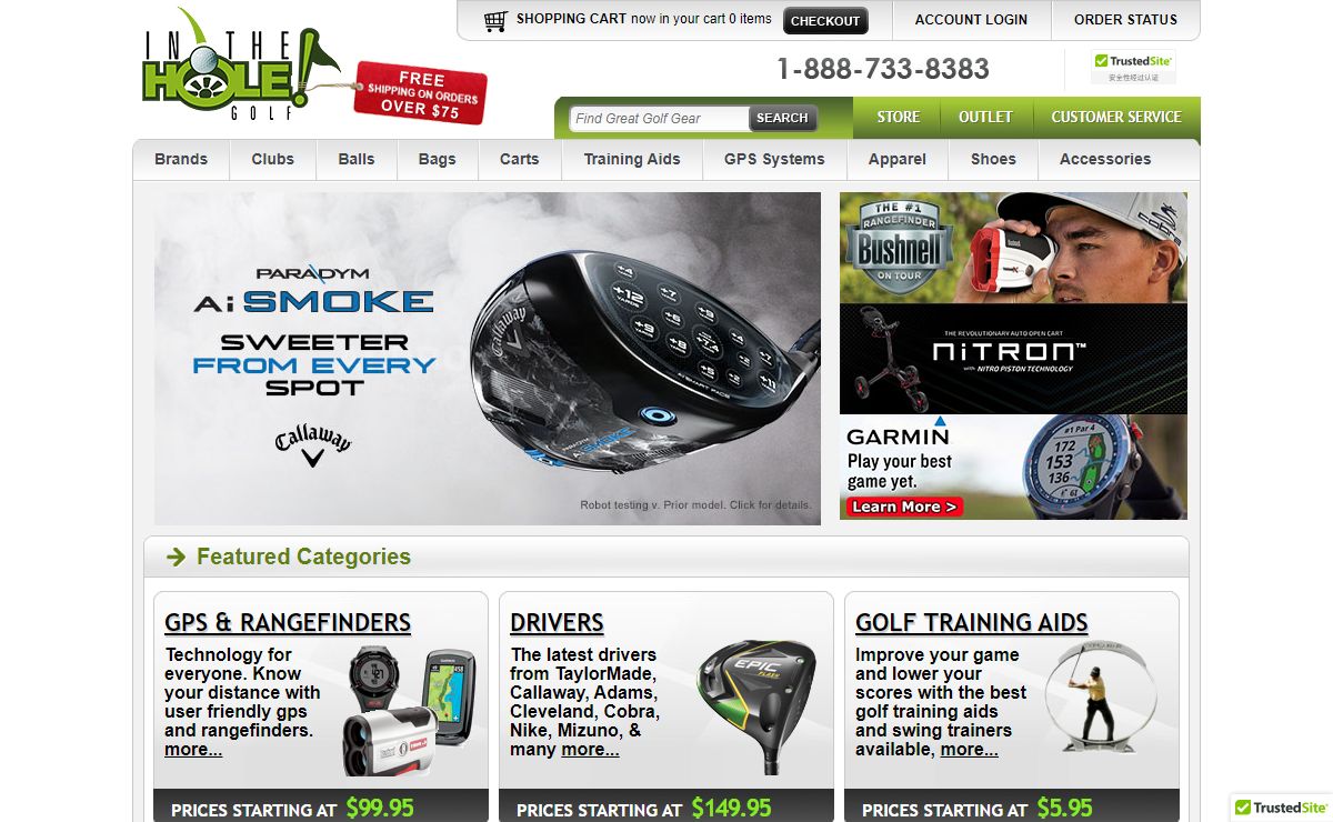 Golf Equipment, Golf Clubs, & Golf Training Aids at InTheHoleGolf.com