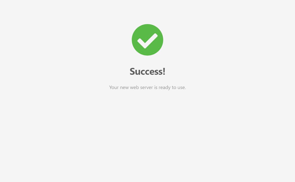 Success!