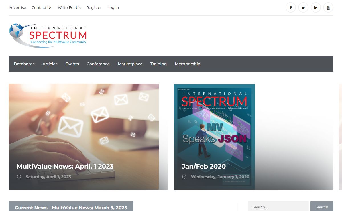 International Spectrum - MultiValue Database Portal
