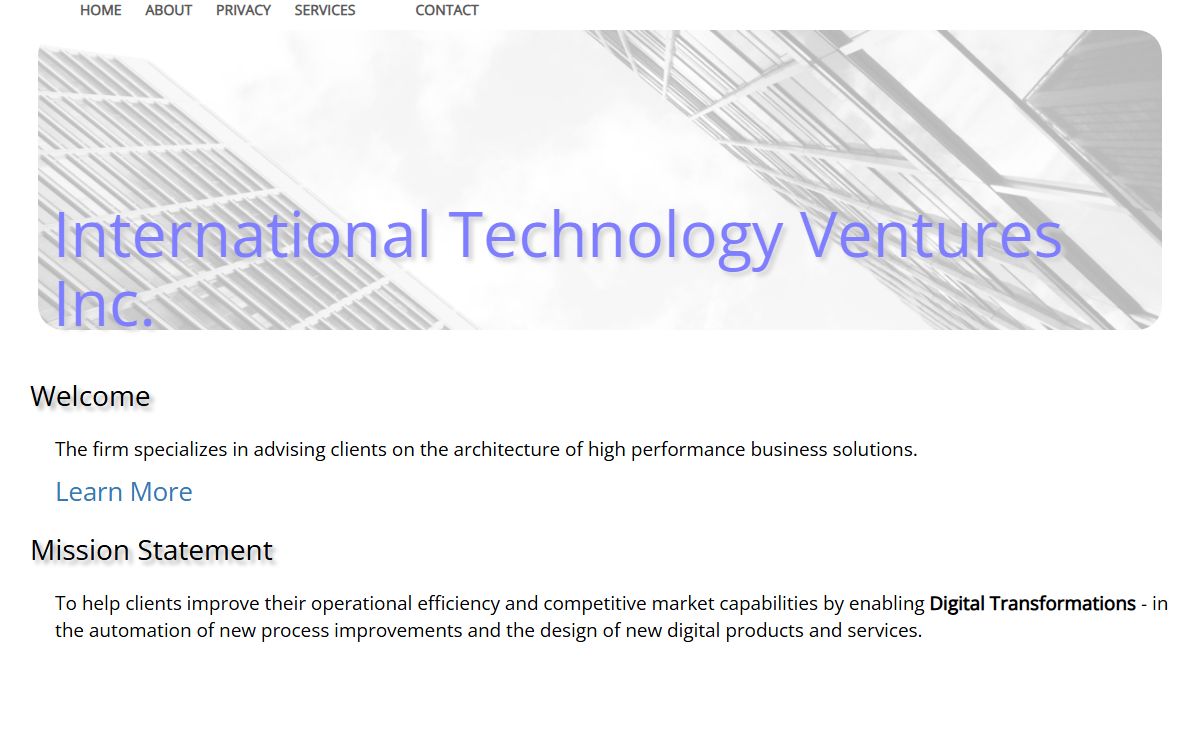 Home - International Technology Ventures, Inc.