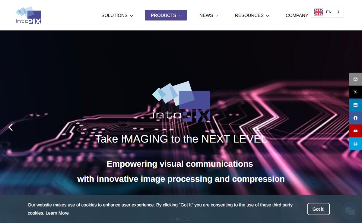 intoPIX - Take Imaging to the Next Level