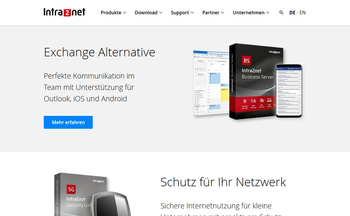 Intra2net » Groupware und E-Mail Security für Unternehmen