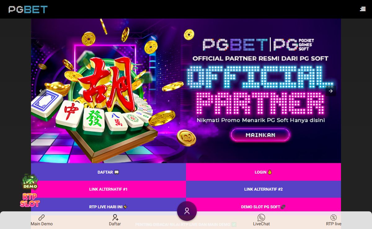 PGBET >> Pusat RTP Live Resmi dan Terlengkap
