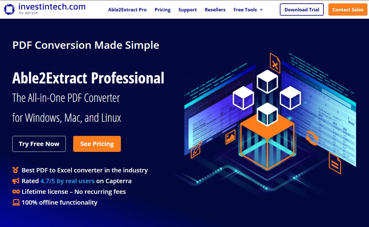 The All-in-One PDF Converter | Able2Extract by Investintech