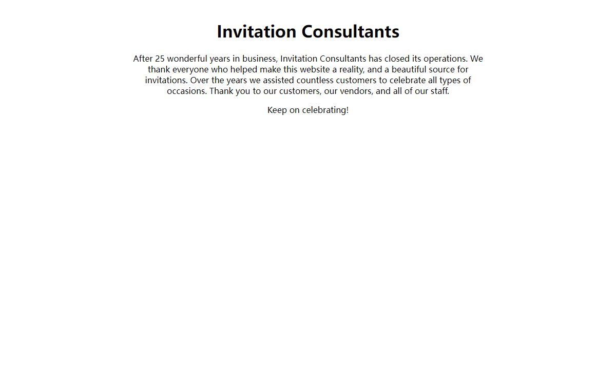 Invitation Consultants