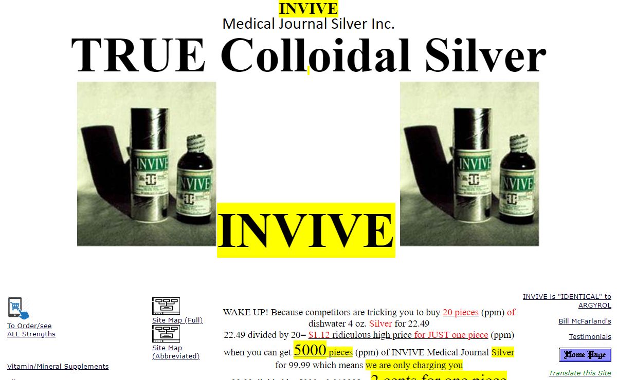 International Pharmaceuticals Silver Protein Natural Antibiotic - Advanced Colloidal