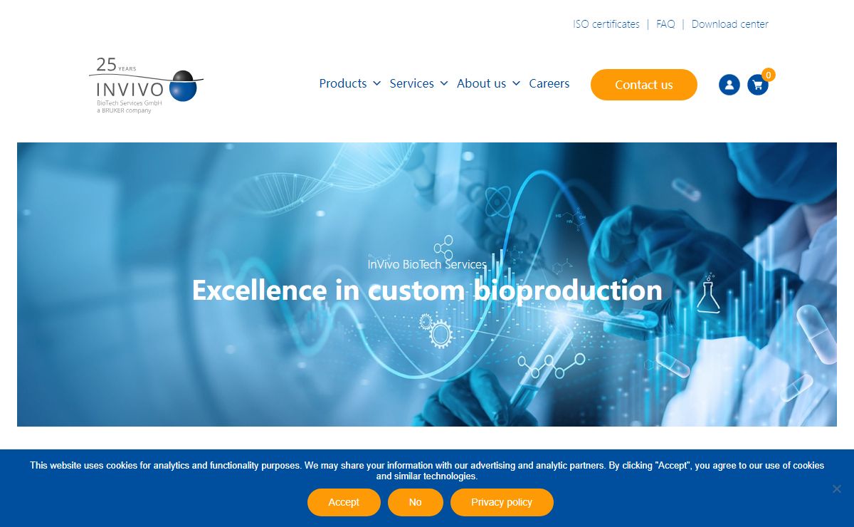 InVivo – Excellence in custom bioproduction