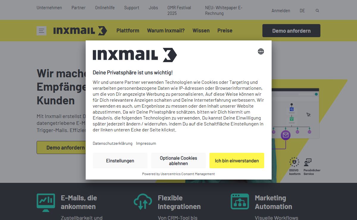Wir machen aus Deinen Empfängern begeisterte Kunden | Inxmail