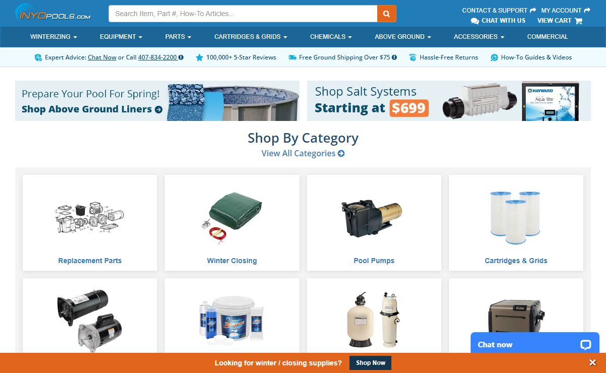 Inyo Pools: Your Destination for Pool Equipment & Parts - INYOPools.com