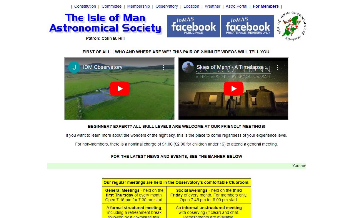 Isle of Man Astronomical Society - Home