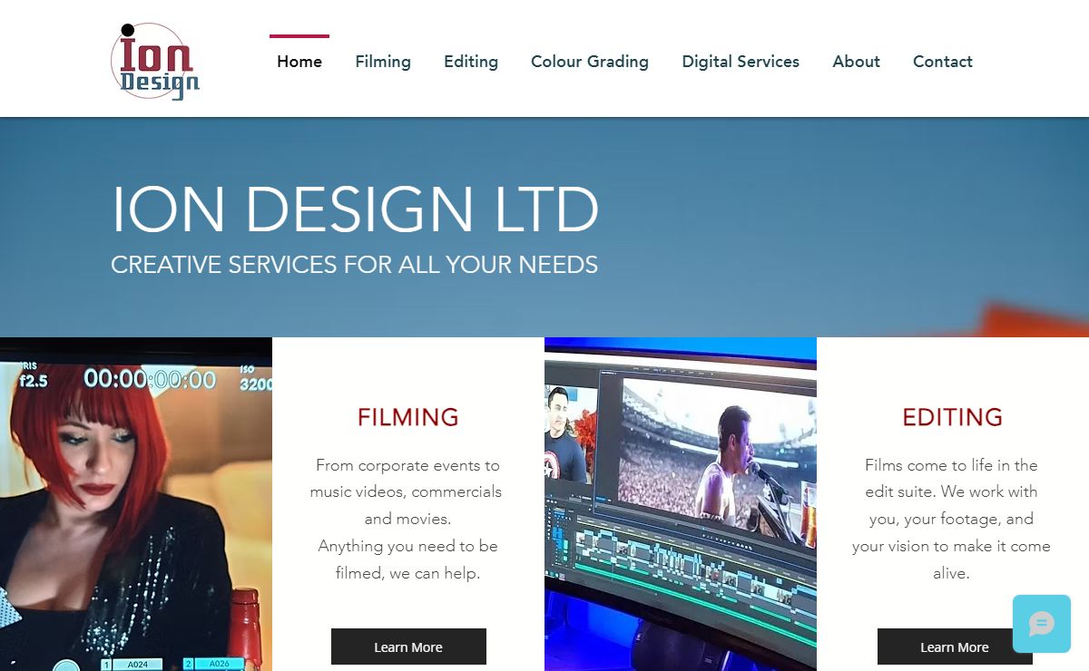 Ion Design Ltd | Creative Services | Filming | Editing | Colour Grading