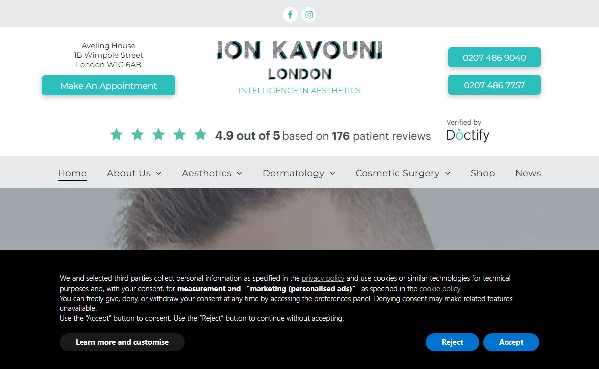 Ion Kavouni London - Bespoke Cosmetic Treatments In Harley Street