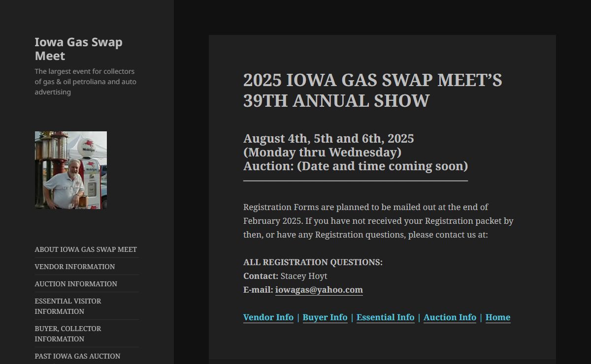 Iowa Gas Swap Meet – The largest event for collectors of gas & oil petroliana and auto advertising